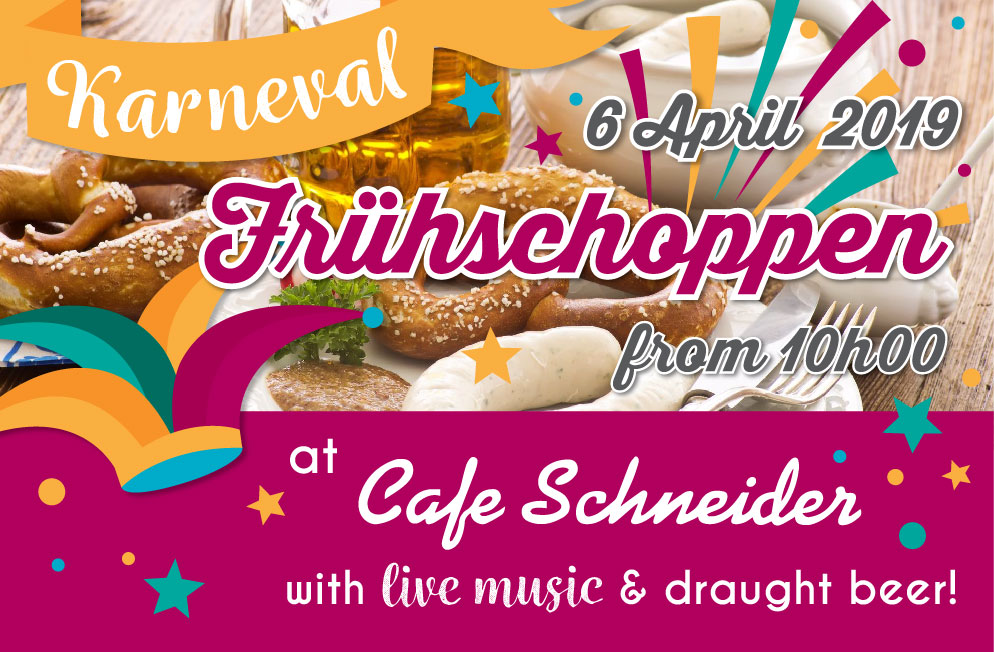 Cafe Schneider_Karneval Frühschoppen Anzeige-01